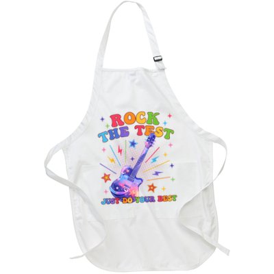 Rock The Test Testing Day Teacher Student Just Do Your Best Apron