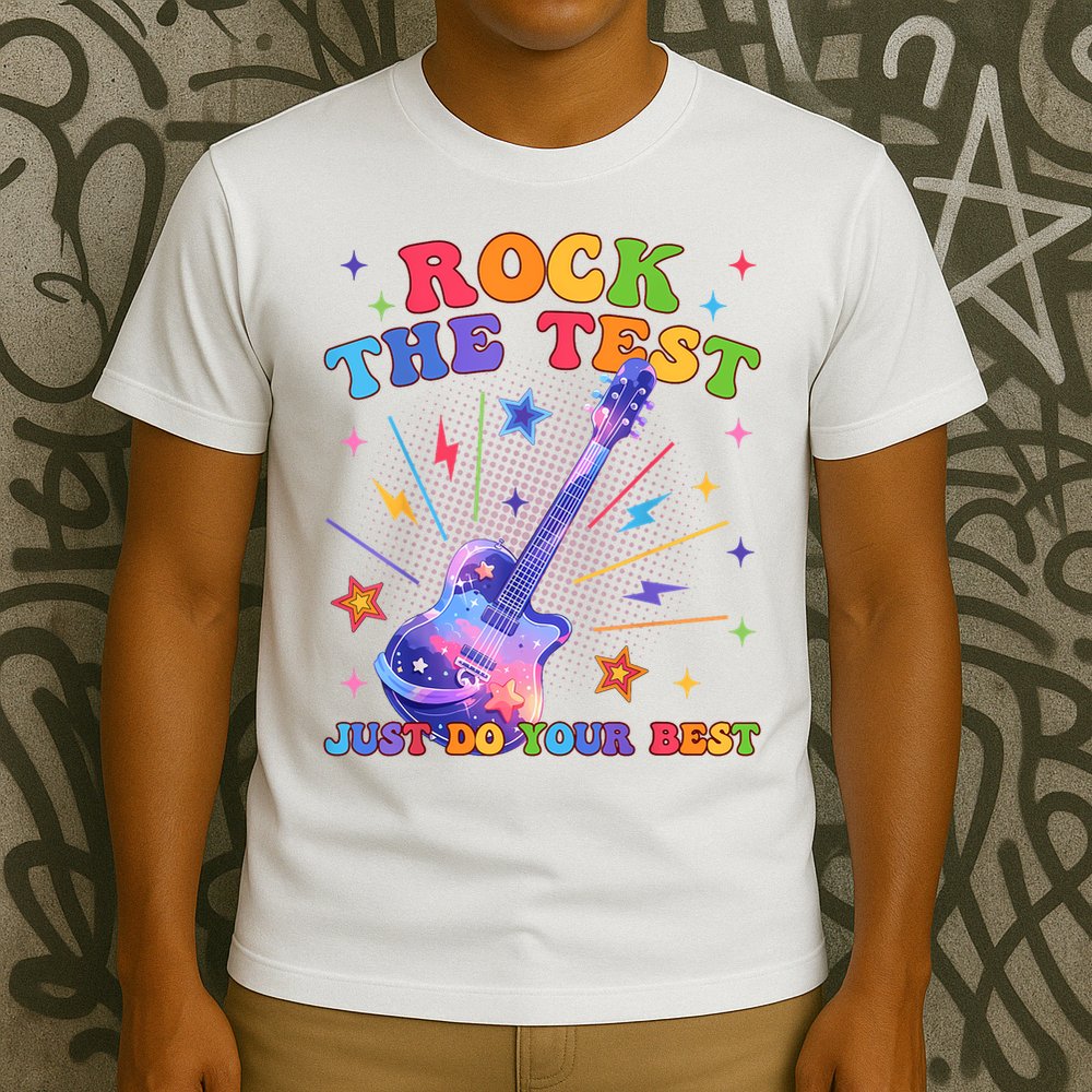 Rock The Test Testing Day Teacher Student Just Do Your Best T-Shirt