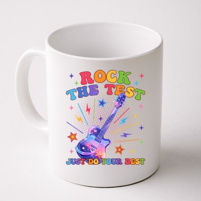 Rock The Test Testing Day Teacher Student Just Do Your Best Mug