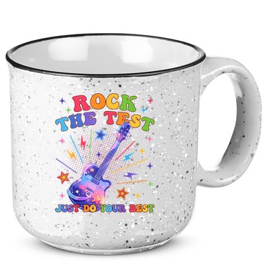 Rock The Test Testing Day Teacher Student Just Do Your Best 15oz Campfire Ceramic Mug