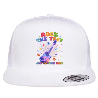 Rock The Test Testing Day Teacher Student Just Do Your Best Flatbill Hat