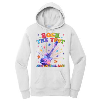Rock The Test Testing Day Teacher Student Just Do Your Best Women's Pullover Hoodie