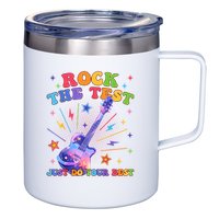Rock The Test Testing Day Teacher Student Just Do Your Best 12oz Stainless Steel Coffee Mug