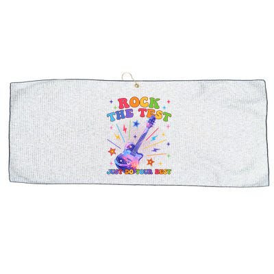 Rock The Test Testing Day Teacher Student Just Do Your Best Large Microfiber Waffle Golf Towel