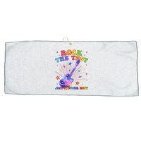 Rock The Test Testing Day Teacher Student Just Do Your Best Large Microfiber Waffle Golf Towel