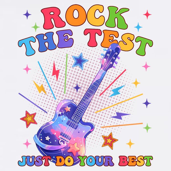 Rock The Test Testing Day Teacher Student Just Do Your Best Baby Bodysuit