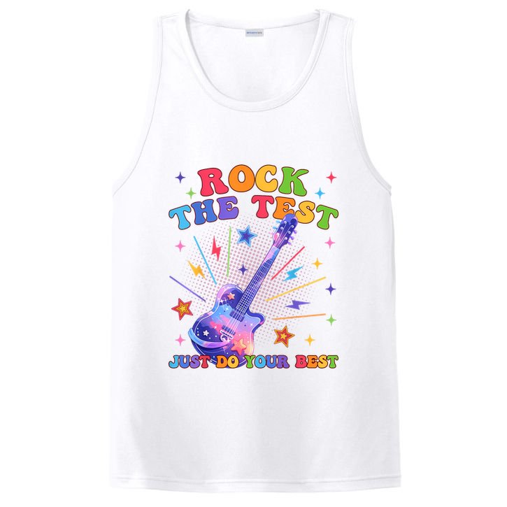 Rock The Test Testing Day Teacher Student Just Do Your Best PosiCharge Competitor Tank