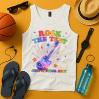 Rock The Test Testing Day Teacher Student Just Do Your Best Tank Top