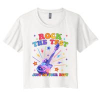 Rock The Test Testing Day Teacher Student Just Do Your Best Crop Top