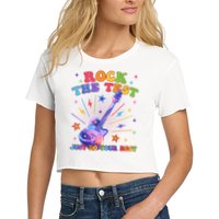 Rock The Test Testing Day Teacher Student Just Do Your Best Crop Top
