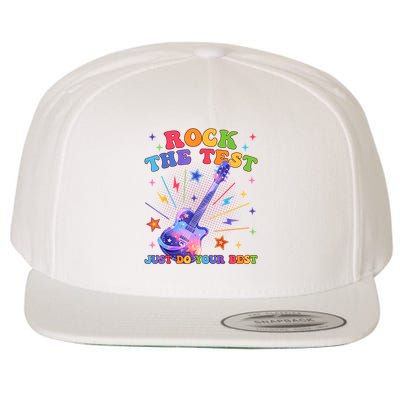 Rock The Test Testing Day Teacher Student Just Do Your Best Wool Snapback Cap