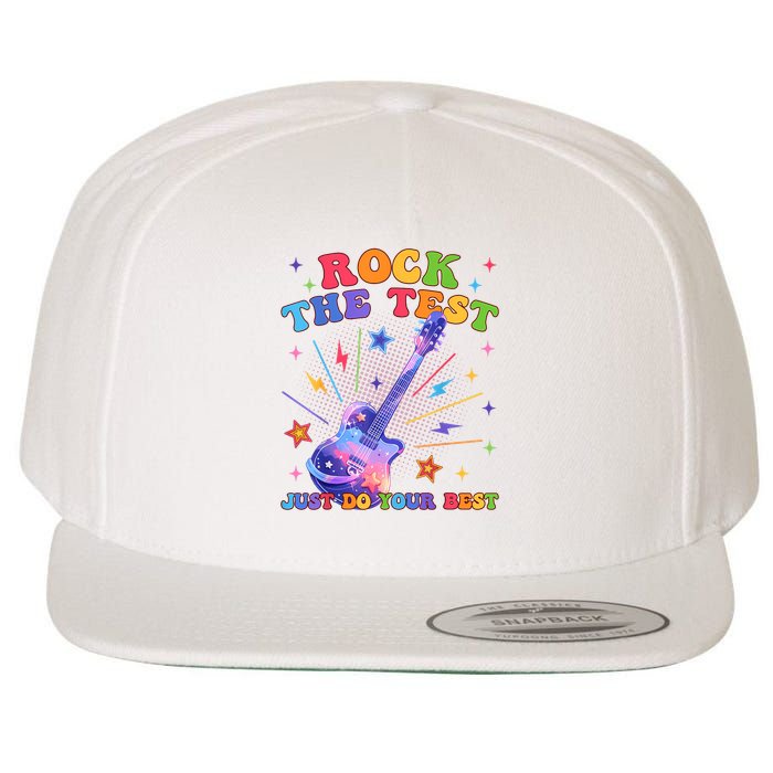 Rock The Test Testing Day Teacher Student Just Do Your Best Wool Snapback Cap