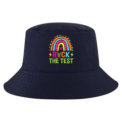 Rock The Test Rainbow Testing Day Motivational Teacher Cool Comfort Performance Bucket Hat