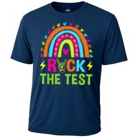 Rock The Test Rainbow Testing Day Motivational Teacher Performance Shirt