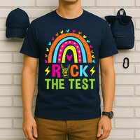 Rock The Test Rainbow Testing Day Motivational Teacher T-Shirt
