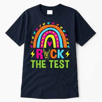 Rock The Test Rainbow Testing Day Motivational Teacher Tall T-Shirt
