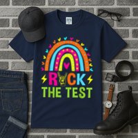 Rock The Test Rainbow Testing Day Motivational Teacher Tall T-Shirt