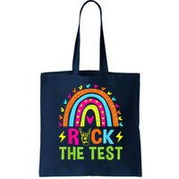 Rock The Test Rainbow Testing Day Motivational Teacher Bag