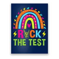 Rock The Test Rainbow Testing Day Motivational Teacher Poster