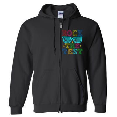 Rock The Test Testing Day Full Zip Hoodie