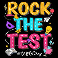 Rock The Test Testing Day Retro Motivational Teacher Student Impact Tech Backpack