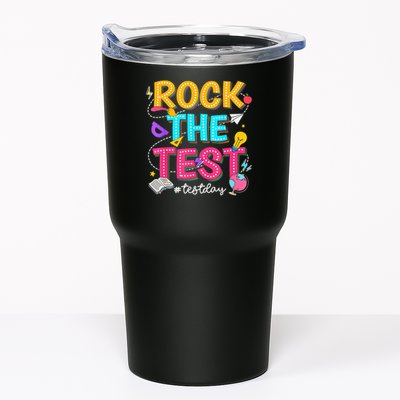Rock The Test Testing Day Retro Motivational Teacher Student Tumbler