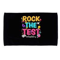 Rock The Test Testing Day Retro Motivational Teacher Student Microfiber Hand Towel