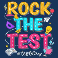 Rock The Test Testing Day Retro Motivational Teacher Student Cool Comfort Performance Bucket Hat