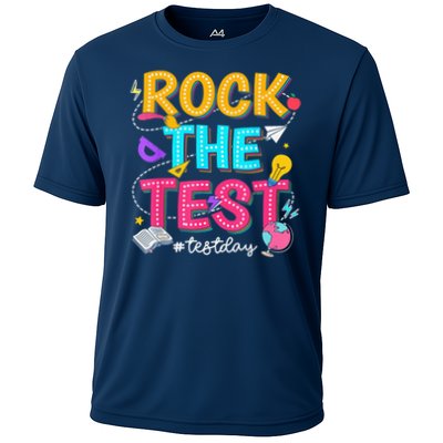 Rock The Test Testing Day Retro Motivational Teacher Student Performance Shirt