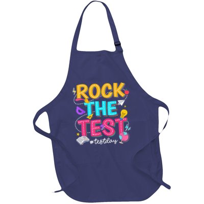 Rock The Test Testing Day Retro Motivational Teacher Student Apron