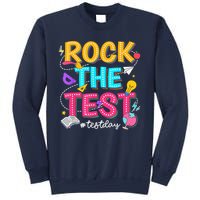 Rock The Test Testing Day Retro Motivational Teacher Student Sweatshirt