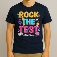 Rock The Test Testing Day Retro Motivational Teacher Student T-Shirt