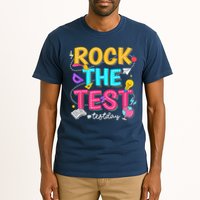 Rock The Test Testing Day Retro Motivational Teacher Student Tall T-Shirt