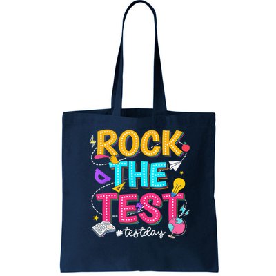 Rock The Test Testing Day Retro Motivational Teacher Student Bag