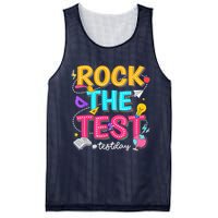 Rock The Test Testing Day Retro Motivational Teacher Student Mesh Reversible Basketball Jersey Tank