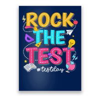 Rock The Test Testing Day Retro Motivational Teacher Student Poster