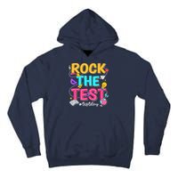 Rock The Test Testing Day Retro Motivational Teacher Student Tall Hoodie
