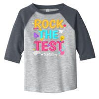 Rock The Test Testing Day Retro Motivational Teacher Student Toddler Fine Jersey T-Shirt