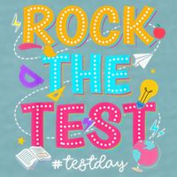 Rock The Test Testing Day Retro Motivational Teacher Student Sueded Cloud Jersey T-Shirt