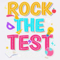 Rock The Test Testing Day Retro Motivational Teacher Student Garment-Dyed Sweatshirt