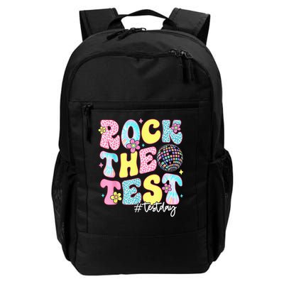 Rock The Test Testing Day Retro Motivational Teacher Student Backpack