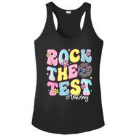 Rock The Test Testing Day Retro Motivational Teacher Student Ladies PosiCharge Competitor Racerback Tank