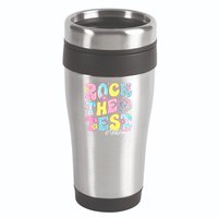 Rock The Test Testing Day Retro Motivational Teacher Student 16oz Travel Tumbler