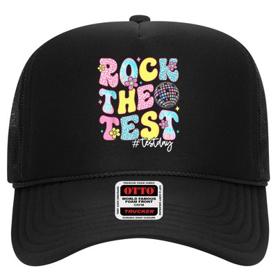 Rock The Test Testing Day Retro Motivational Teacher Student Trucker Hat