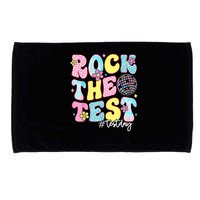 Rock The Test Testing Day Retro Motivational Teacher Student Microfiber Hand Towel