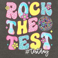 Rock The Test Testing Day Retro Motivational Teacher Student Cotton Canvas Backpack