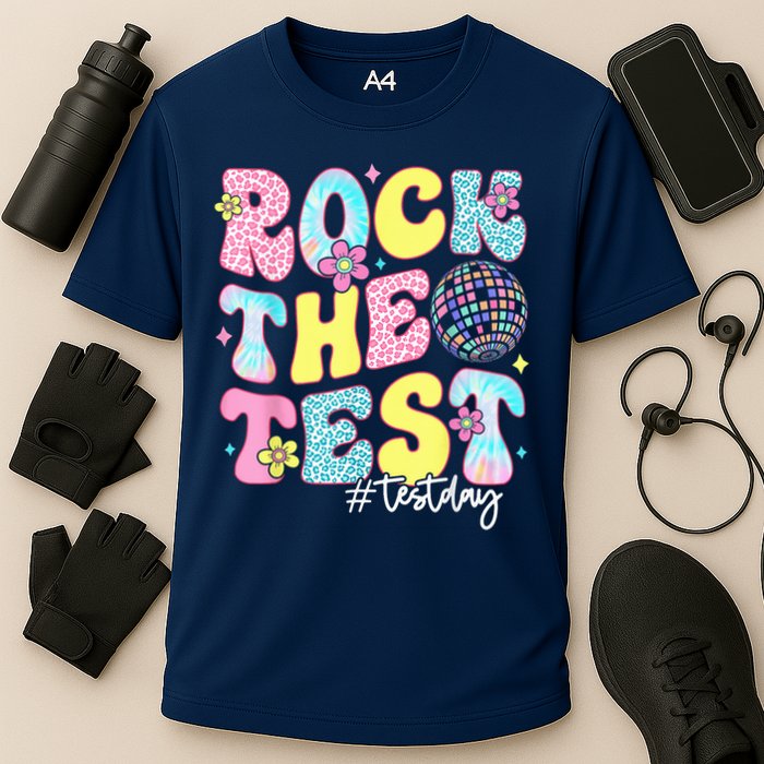 Rock The Test Testing Day Retro Motivational Teacher Student Performance Shirt