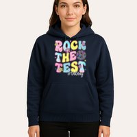 Rock The Test Testing Day Retro Motivational Teacher Student Hoodie