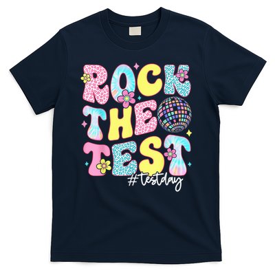 Rock The Test Testing Day Retro Motivational Teacher Student T-Shirt