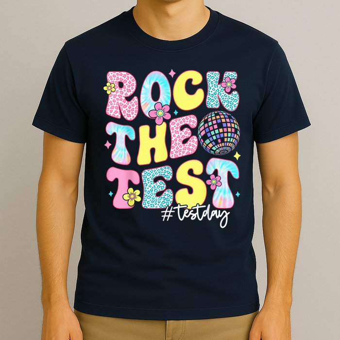 Rock The Test Testing Day Retro Motivational Teacher Student T-Shirt